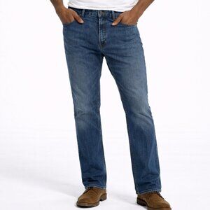 $148 Michael Kors Mens Jeans 36×32 Tailored Fit Blue Denim Straight Leg Casual